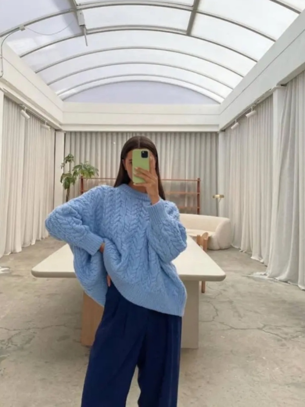 I Love Mr Mittens Blue Cotton Sweater- NWOT